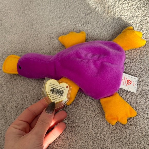 Ty Beanie Baby Purple Platypus - Picture 3 of 7